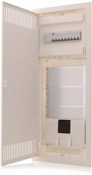 Intratec Multimediaverteiler & Kombi Unterputz IP30 842x346x92mm 1-reihig 12+2 Module Stahltür Weiß RAL 9003 Kommunikationsverteiler (MKEUGH60-ME/CO-01)