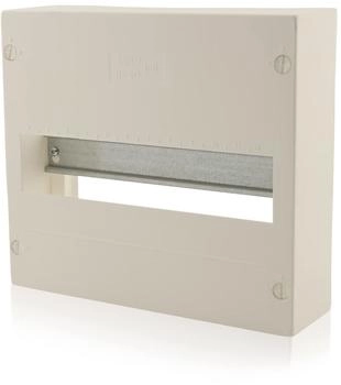 Intratec 1-reihig IP30 - Aufputz Kleinverteiler für 12 Module kleiner Verteilerkasten für Innenräume 225 x 250 x 70 mm Weiß (MKAEAGH12-01)