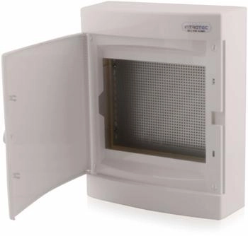 Intratec Kommunikationsverteiler Aufputz IP40 - Multimediaverteiler für Full Connected Home 287x361x112 mm Weiß (MKCAGH24-MEDIA)