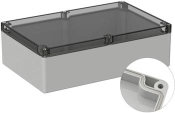 TRU Components TC-9065576 Outdoor-Gehäuse 300 x 230 x 85 Polycarbonat Lichtgrau (RAL 7035) 1 St.