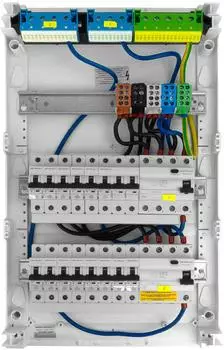 Doktorvolt Sicherungskasten Aufputz 3-reihig 36 Module 14xMCB 2xRCCB (DV-6333-NT)