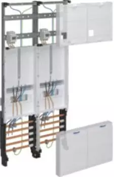 Hager universZ Komplettfeld 2ZP 2-feld 1050mm wei&szlig; RAL 9010 (ZK33X3T)