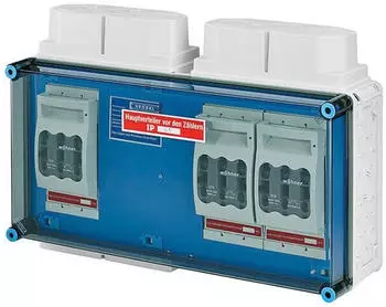 Hensel Hauptleitungsverteiler HV0100 3-polig 100A NH00 IP65 502mm H&ouml;he kieselgrau (20001443)