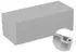 TRU Components TC-9065708 Industrie-Gehäuse 340 x 150 x 120 ABS Lichtgrau (RAL 7035) 1St.
