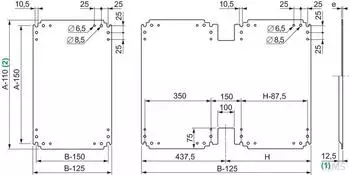Schneider Electric Metallmontageplatte (NSYPMM1212)