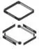 ENOC SOP 66 X1-DE-S Sockelpaket belüftet 600x600mm Schwarz (57061)
