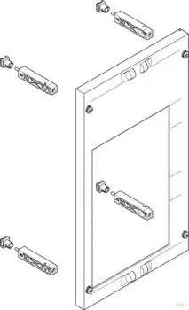 ABN Prisma XS-Modul tief 250x450mm NH1-Trenner SAS 40mm EBM 70mm (MT13512)