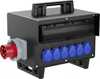 PCE Mobilverteiler Vollgummi SCHREMS BV 2x32/5 4x16/5 6xSSD IP54 (9504020)