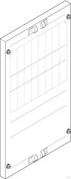 ABN Abdeckplatte 250x450mm 1FB/3RE Sammelschiene 60mm NH00/NH000/D02 (FAP13674N)