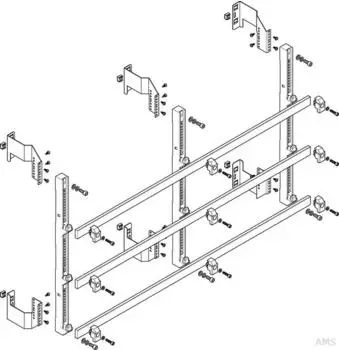 ABN Sammelschienen-Modul flach 4FB/5RE 3-polig 185mm CU 30x10mm (MFSC45963)
