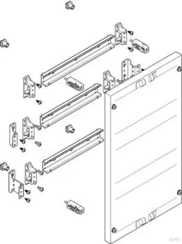 ABN MF1310 Prisma XS-Modul flach 250x450mm waagerecht schutzisoliert (MF1310)