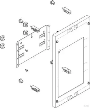 ABN ESPRO-Modul flach 250x450mm f&uuml;r 1x NH1-Trenner (MF13312)