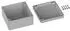 TRU Components TC-9065616 Industrie-Gehäuse 122 x 120 x 55 ABS Lichtgrau (RAL 7035) 1 St.