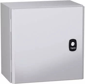 Schneider Electric NSYS3DC3320 Wandgeh&auml;use Stahl PanelSeT S3DC Einfache T&uuml;r ohne Unterbau 300x300x200mm IP66 IK10