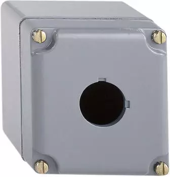 Schneider Electric Leergeh&auml;use 9001K Aluminium-Druckguss 1 Einbaustelle &Oslash;30mm (9001KY1)