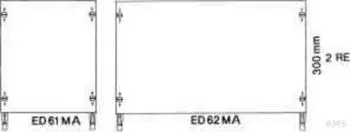 Striebel & John ED62MA Kombi-Set Montageplatte 2-Feld (2CPX037821R9999)