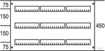 Striebel & John AG233 Abdeckung 450x750mm ohne Schlitz, CombiLine (2CPX062849R9999)