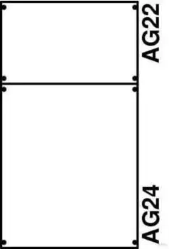 Striebel & John 2B2A Ber&uuml;hrschutz-Modul 6RE/BH2, 2 Felder, EDF-Profil (2CPX037633R9999)