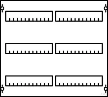 Striebel & John 2V00-150 Verteilerfeld 3RE/2FB BH00, Modul auf EDF-Profil (2CPX077801R9999)