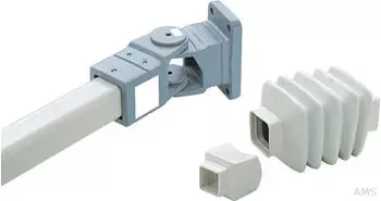 Schneider Electric NSYCMUMA50 Wandbefestigung mit Gelenk, quadratisch, 85mm, Gussstahl (NSYCMUMA50)