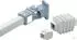 Schneider Electric NSYCMUMA50 Wandbefestigung mit Gelenk, quadratisch, 85mm, Gussstahl (NSYCMUMA50)
