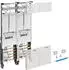 Hager ZK2L2Z Komplettfeld universZ 2 Zählerplatz 3-Punkt-System mit ZSK 900x500mm 2-feldige Ausführung Luxembourg (ZK2L2Z)
