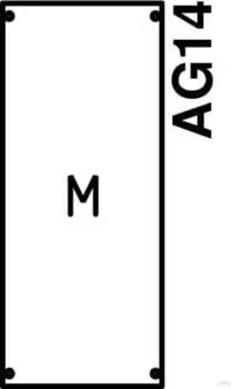 Striebel & John 1M0A Montageplatten-Modul 4RE/BH0 1FB EDF-Profil (2CPX037595R9999)