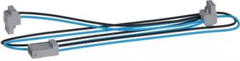 Hager universZ Y-Leitung 800x200mm schwarz/blau 1 Stecker/2 Buchsen (KU9S80YE)