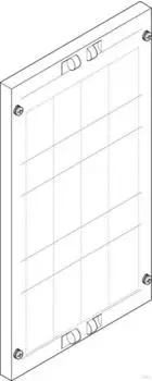 ABN Abdeckplatte 250x450mm 1FB/3RE NH2-Trenner 60mm/70mm (FAP13722N)