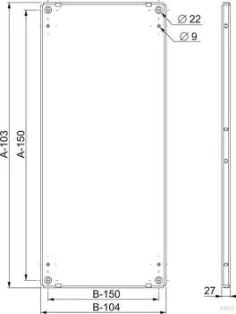 Schneider Electric Spacial SF/SM Montageplatte Stahl 1600x600mm (NSYMP166)