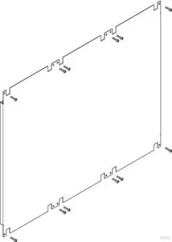 ABN Montageplattenfeld 3-feldrig breit Bauh&ouml;he 4 (PMF340N)