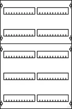 Striebel & John 2V1-150 Verteilerfeld 5RE/2FB BH1, Modul auf EDF-Profil (2CPX077805R9999)
