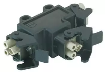 Harting Energieverteiler 3×Han Q2/0 Anbaugehäuse (09120084752)