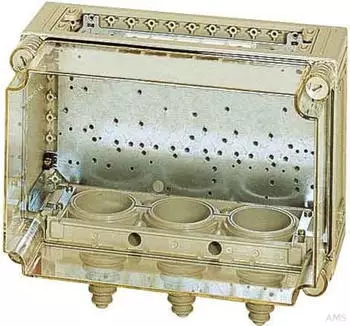 Eaton KST44-150 Verteilergeh&auml;use mit Kabelschellen und Kabelstutzen 375x375x175mm (091131)