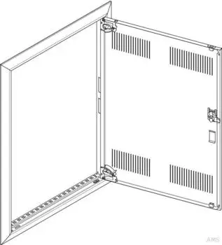 ABN GBRU25TL Blendrahmen + T&uuml;r mit L&uuml;ftungsschlitz f&uuml;r UP-Feldverteiler 2x5-reihig (GBRU25TL)