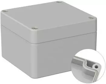 TRU Components Industrie-Geh&auml;use ABS 122x120x85mm Lichtgrau (RAL 7035) (TC-9065652)
