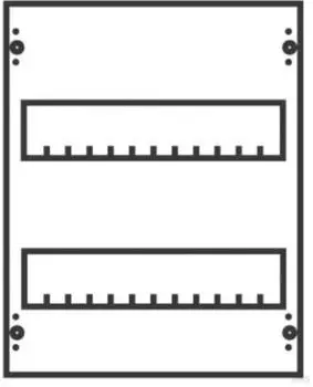 Striebel & John MBG412 Reiheneinbauger&auml;te-Modul 2RE/1FB, 150mm Reihenabstand (2CPX041654R9999)