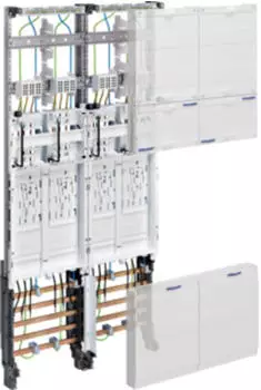 Hager Komplettfeld univers Z BKE-I 4 Z&auml;hlerpl&auml;tze H=1050mm 2-feldig (ZK3EL241N)