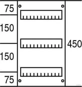 Striebel & John AS213 Abdeckung mit Schlitz 450x250mm (2CPX062834R9999)