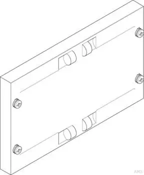 ABN FAG11N10 Abdeckplatte 250x150mm geschlossen, 10er-Pack (FAG11N10)
