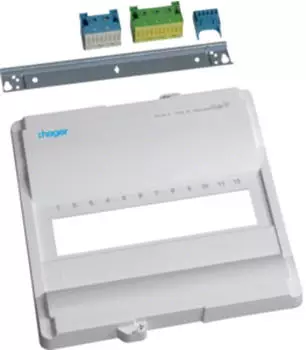 Hager Volta Ausbaupaket 1-reihig 12PLE ohne Rahmen und T&uuml;r (VZ12NAV)