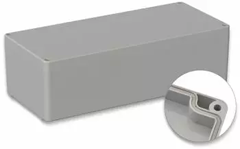 Pollin Verteilerbox ABS 340x150x100mm IP65 lichtgrau (5U340400)