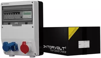Doktorvolt TD-S/FI Stromverteiler 1x16A 2x230V mit MID-Stromz&auml;hler (DV-2510-D)
