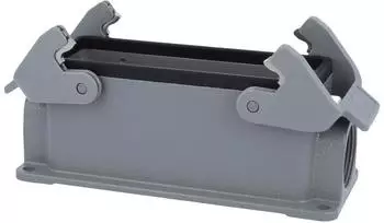 Harting Han 24B Sockelgeh&auml;use niedrig, 2&times;PG21 seitlicher Kabelabgang (09300241270)