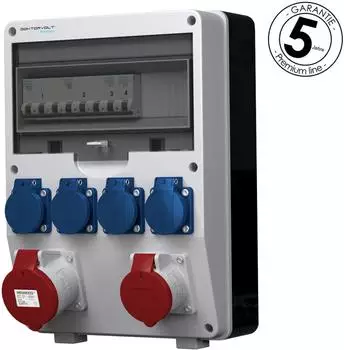 Doktorvolt Verteilerkasten pTD S Steckdosen Schuko 4x230V 32A 16A