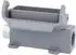 Harting Han 16A Sockelgehäuse hoch, 2×PG16, seitlicher Kabelabgang, grau (09200160291)