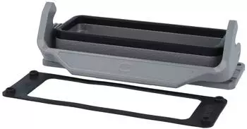 Harting Han 24B Anbaugehäuse, Aluminium, RAL 7037 (09300240307)
