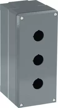 ABB 080SP3 Metallgehäuse 3 Befehlsstellen grau, Aluminium, IP66 (1SFA170803R1003)