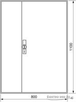 Hager ZB33S, Hager Z&auml;hlerschrank ZB33S | universZ | IP44 | 1100x800x205mm | 252TE 