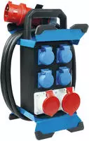 as-Schwabe CEE-Stromverteiler Stecky 13, mobil, f&uuml;r au&szlig;en, 4x Schutzkontakt 230V,